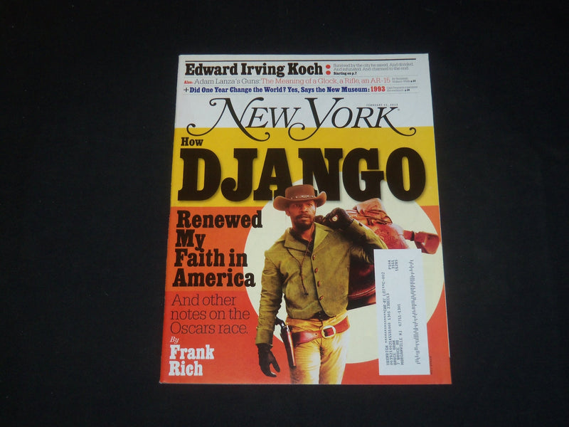 2013 FEBRUARY 11 NEW YORK MAGAZINE-HOW DJANGO RENEWED FAITH IN AMERICA - SP 4006
