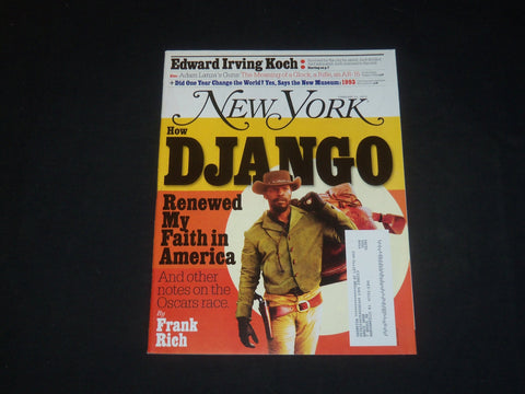 2013 FEBRUARY 11 NEW YORK MAGAZINE-HOW DJANGO RENEWED FAITH IN AMERICA - SP 4006