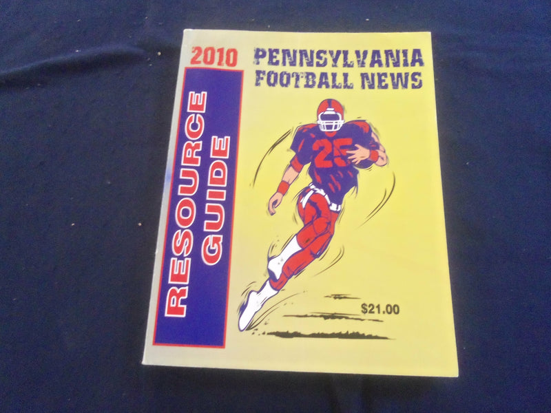 2010 PENNSYLVANIA FOOTBALL NEWS RESOURCE GUIDE - SCHEDULES & RECORDS - ST 4878I
