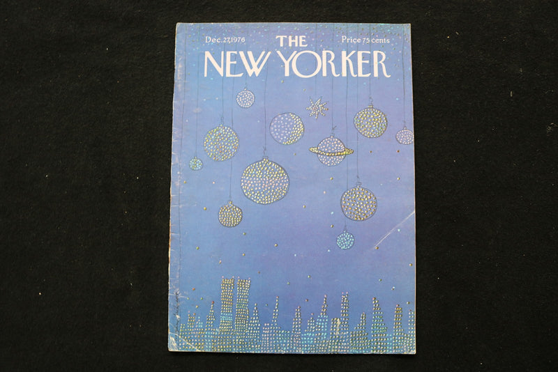 1976 DECEMBER 27 NEW YORKER MAGAZINE - GREAT ILLUSTRATED COVER - NY 2926