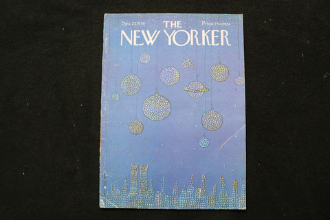 1976 DECEMBER 27 NEW YORKER MAGAZINE - GREAT ILLUSTRATED COVER - NY 2926
