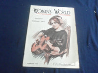 1912 FEBRUARY WOMAN'S WORLD MAGAZINE - NICE ILLUSTRATED COVER - SP 6749F