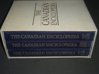 1985 THE CANADIAN ENCYCLOPEDIA BOXED SET OF 3 VOLUMES BY HURTIG - R 112