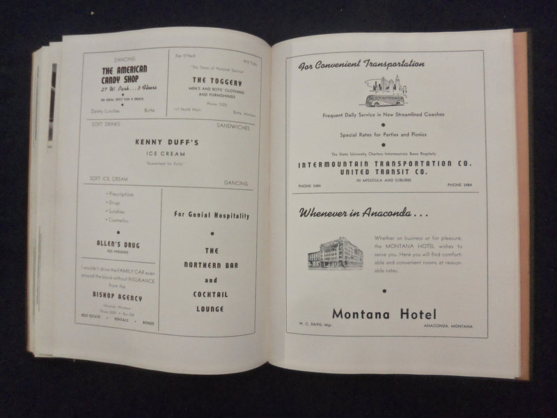 1941 THE SENTINAL MONTANA STATE UNIVERSITY YEARBOOK -MISSOULA, MONTANA - YB 3294