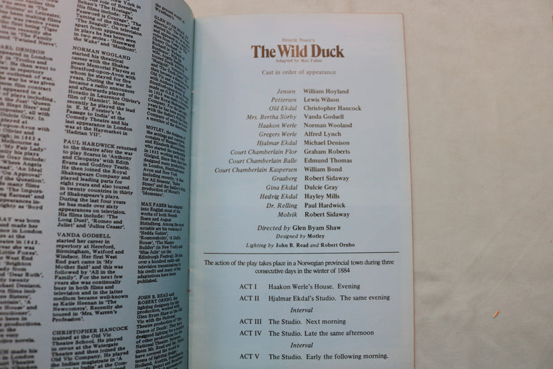 1970'S LONDON THEATRE PROGRAMS - LOT OF 5 - K 2579