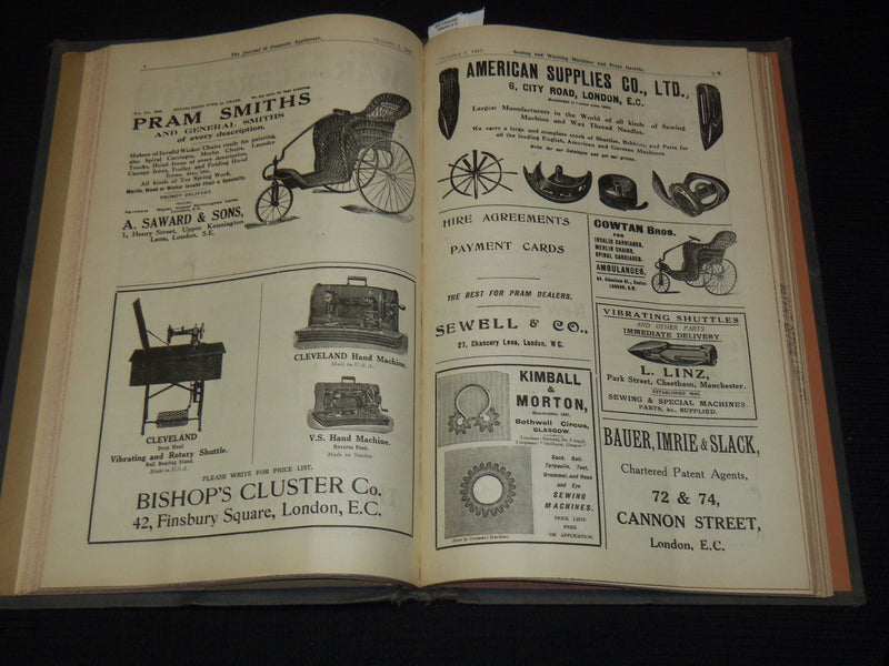 1917 JANUARY-DECEMBER PRAM GAZETTE & HIRE TRADERS RECORD BOUND VOLUME - KD 7462B