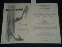 1950 OCTOBER 19 CLEVELAND CIVIC CONCERT BALLET PROGRAM - EMIL BRUDNO - J 4287