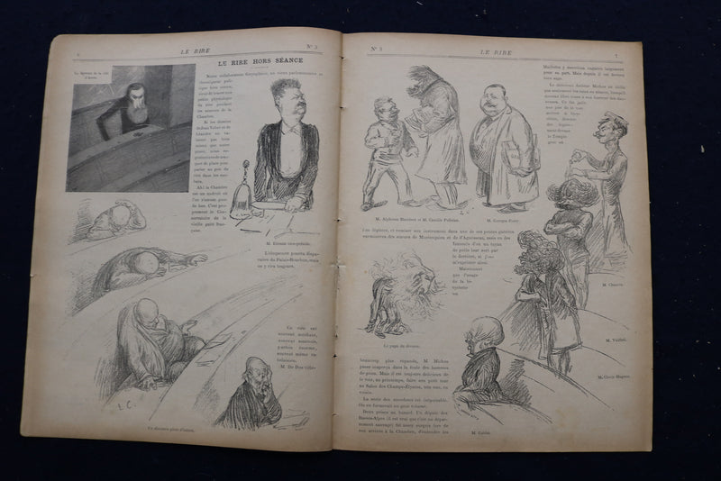 1894 LE RIRE JOURNAL HUMORISTIQUE MAGAZINE - FRENCH - FIRST 4 ISSUES - O 3620