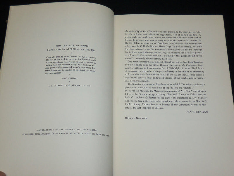 1955 THE SHARPING OF OUR ALPHABET HARDCOVER BOOK BY FRANK DENMAN - KD 6379