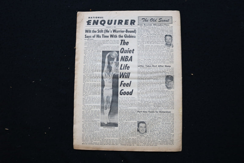 1959 JAN 4-10 NATIONAL ENQUIRER MAGAZINE - SUSAN HAYWARD COVER - E 26362
