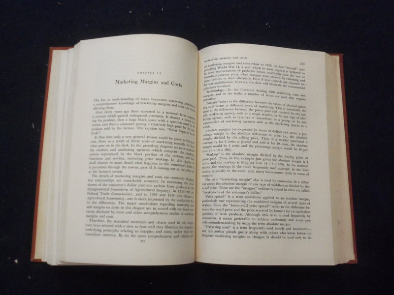 1951 AGRICULTURAL MARKETING HARDCOVER BOOK BY FREDERICK THOMSEN - KD 8244