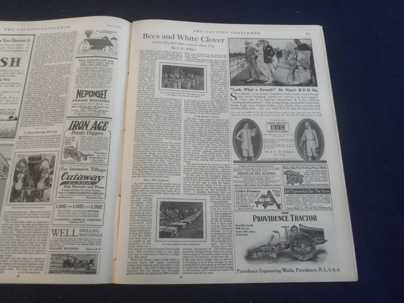 1914 JUNE 6 THE COUNTRY GENTLEMAN MAGAZINE - ILLUSTRATED COVER - B 2801Q