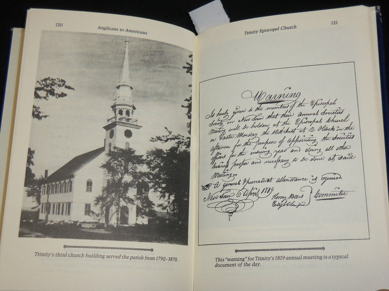 1982 ANGLICANS TO AMERICANS HARDCOVER BOOK BY ROBERT W. GARDNER - KD 6384