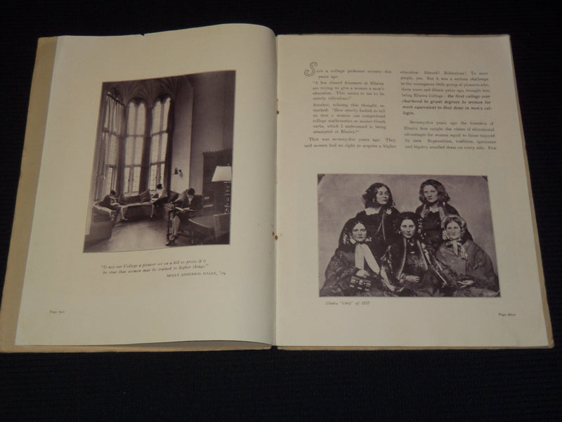 1929 ELMIRA MOTHER OF COLLEGES 75TH ANNIVERSARY BOOKLET - J 7935