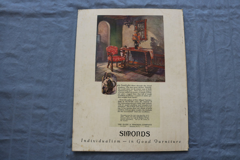 1926 NOVEMBER HOUSE BEAUTIFUL MAGAZINE - CITY HOUSE AND APARTMENT NUMBER- E 9359
