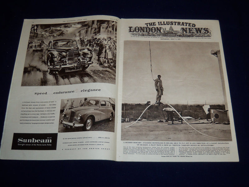 1955 JULY 9 ILLUSTRATED LONDON NEWS MAGAZINE - MODERN MERCURY - E 8011