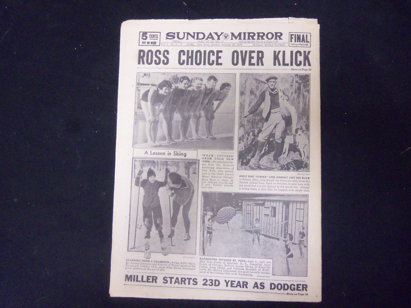 1935 JANUARY 20 NEW YORK SUNDAY MIRROR - FEDERAL ATTACK UNNERVES BRUNO - NP 2248