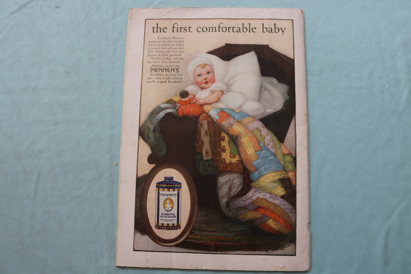 1918 AUGUST WOMAN'S HOME COMPANION MAGAZINE - GIRL ON WOODEN HORSE - E 24869