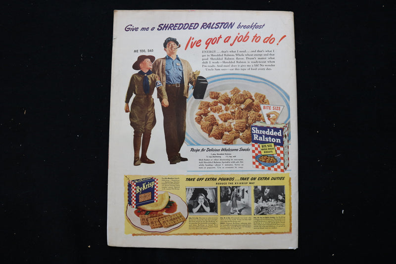 1943 MARCH 20 COLLIER'S MAGAZINE - A FAMILY OF MONKEYS COVER - E 11053