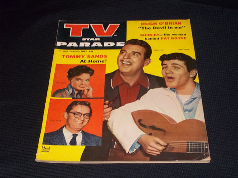 1957 JULY TV STAR PARADE MAGAZINE - ERNIE FORD TOMMY SANDS FRONT COVER - E 14042