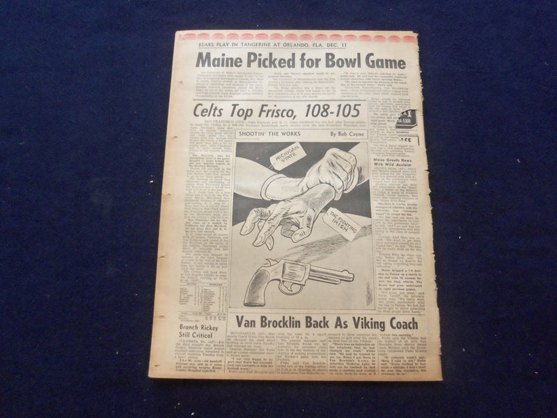 1965 NOV 17 BOSTON RECORD AMERICAN NEWSPAPER - VOLPE CALLS WAR PARLEY -NP 6308