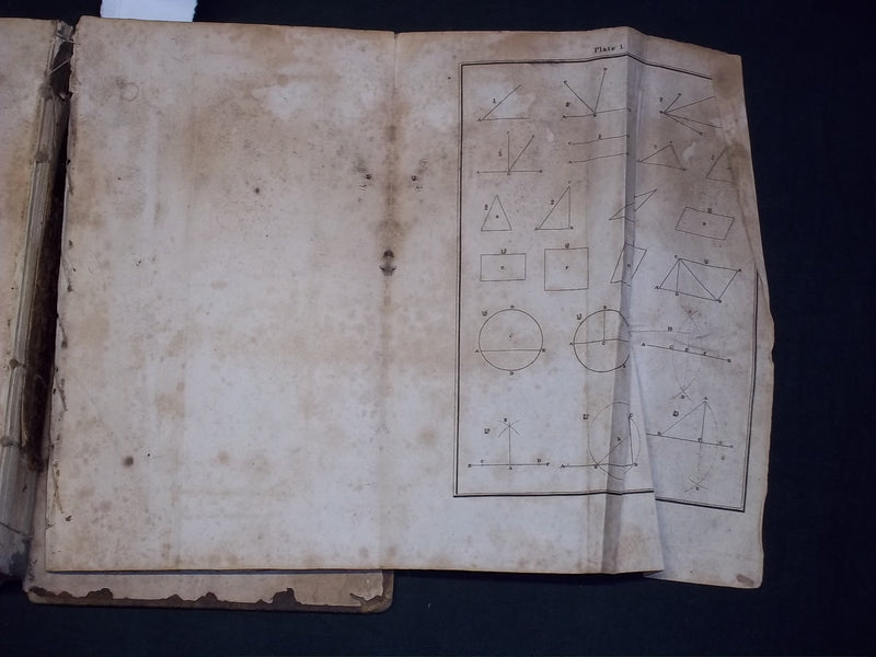 1825 GUMMERE'S SURVEYING BOOK - MATHEMATICS - LOGARITHMS - KD 2757N