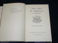 1954 THE JEWS IN AMERICA A HISTORY HARDCOVER BOOK BY RUFUS LEARSI - KD 2762U