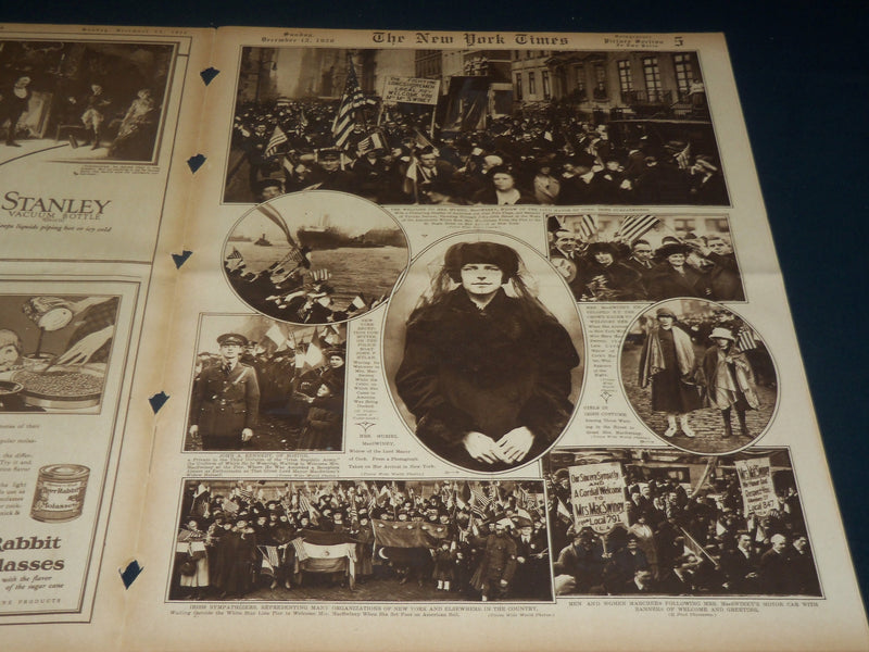 1920 DECEMBER 12 NEW YORK TIMES PICTURE SECTION NO. 4 & 5 - JIM THORPE - NT 8793