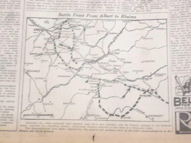1918 AUGUST 18 NEW YORK TIMES - JOYCE KILMER SLAIN ON THE WEST FRONT - NT 9207