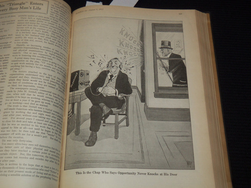 1923 APRIL 14-SEPTEMBER 29 FORBES MAGAZINE BOUND VOLUME - NICE ADS - R 10D