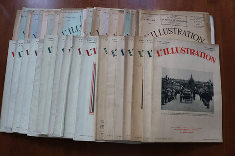 1927-1931 L'ILUSTRATION FRENCH MAGAZINE LOT OF 35 ISSUES - O 3508