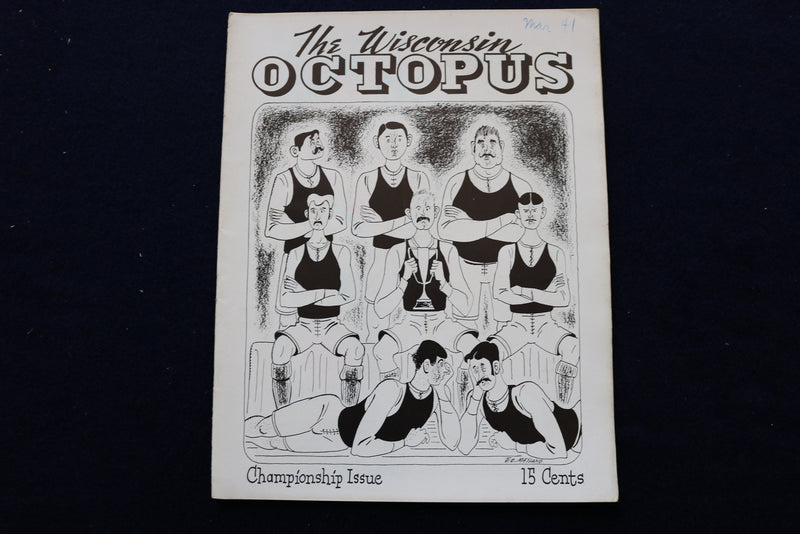 1941 THE WISCONSIN OCTOPUS MAGAZINE - UNIVERSITY OF WISCONSIN -LOT OF 6 - O 3399