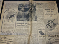 1937 MAY 13 BOSTON HERALD NEWSPAPER - KING CROWNED AMID SPLENDOR - NP 4251U