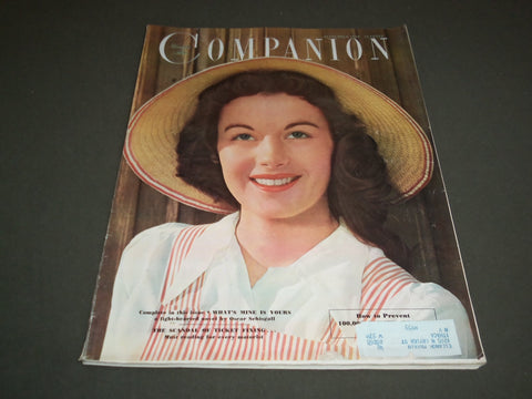 1950 SEPTEMBER WOMAN'S HOME COMPANION MAGAZINE- GREAT COVER AND STORIES -SP 7076