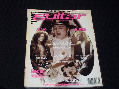 1991 MAY GUITAR FOR THE PRACTICING MUSICIAN MAGAZINE - STEVIE VAUGHAN - E 317