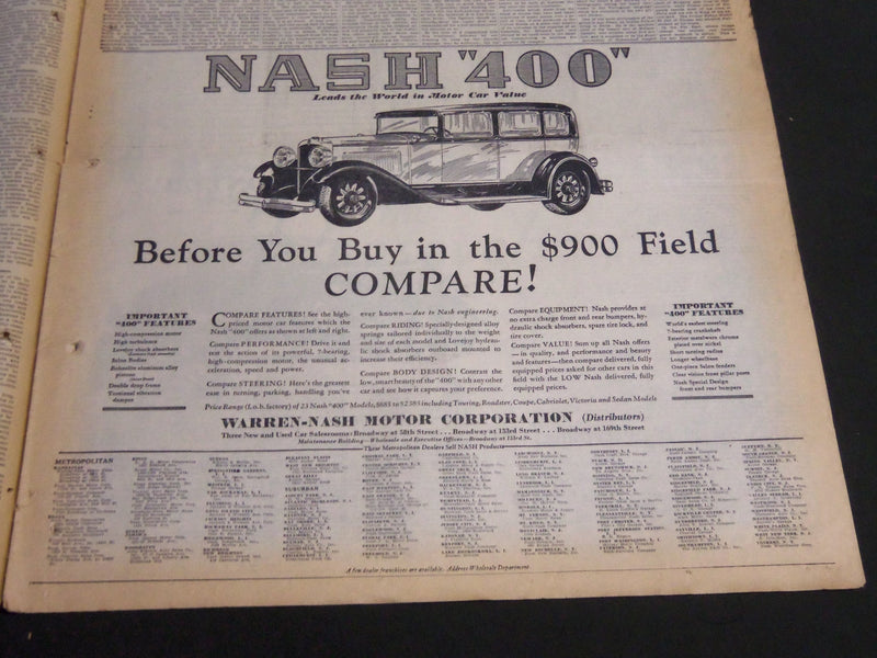 1929 JUNE 2 NY TIMES SECTION - NEW YORK OF 1965 - A COLOSSAR CITY - NT 7082
