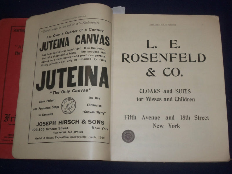 1910 DECEMBER CRERAND'S CLOAK JOURNAL - J 6010