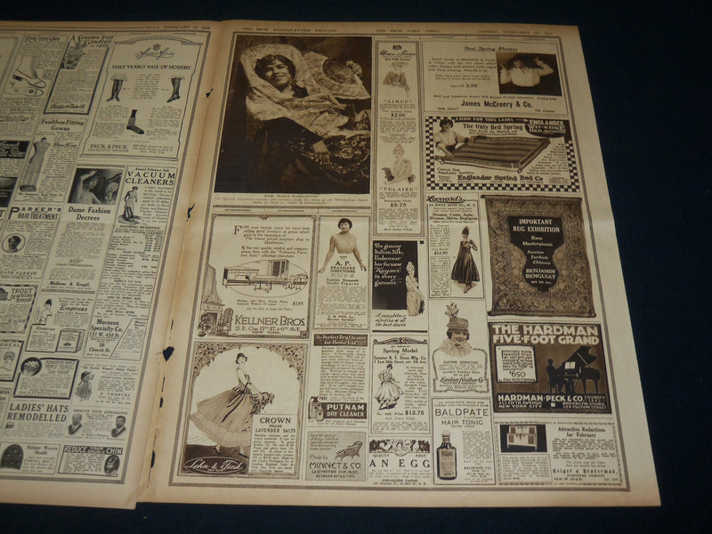 1916 FEBRUARY 13 NEW YORK TIMES ROTO PICTURE SECTION - VERNON CASTLE - NT 8972