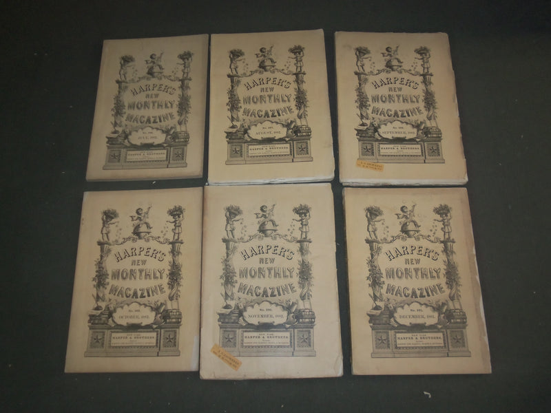 1882 HARPER'S MONTHLY MAGAZINE - LOT OF 11 - STORIES & ILLUSTRATIONS - WR 700F