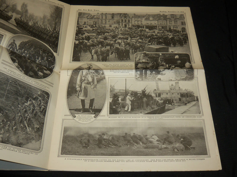 1914 NOVEMBER 15 NEW YORK TIMES PICTURE SECTION - ANTWERP - NP 5610