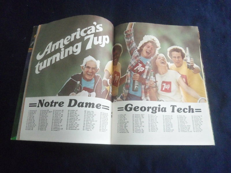 1979 OCTOBER 6 FOOTBALL PROGRAM - UNIV NOTRE DAME VS GEORGIA TECH - SP 1213D