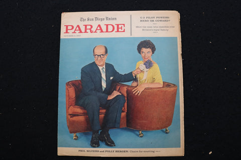 1960 OCTOBER 25 PARADE MAGAZINE - PHIL SILVERS & POLLY BERGEN COVER - E 25637