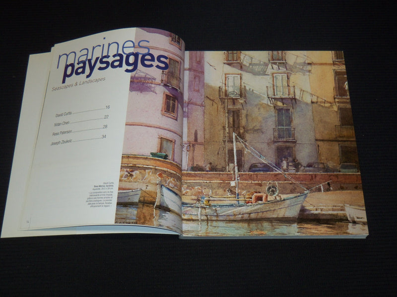 2011-2012 FRENCH WATERCOLOUR BOOK LOT OF 2 - SOFTCOVER - O 2351G