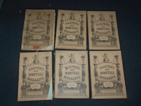 1886 HARPER'S MONTHLY MAGAZINE-LOT OF 11 ISSUES-NICE ILLUSTRATIONS & ADS-WR 466J