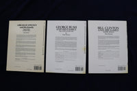 1989-1994 PRESIDENTIAL FAMILY PAPER DOLL BOOKS-LINCOLN-CLINTON-LOT OF 3 - O 3637