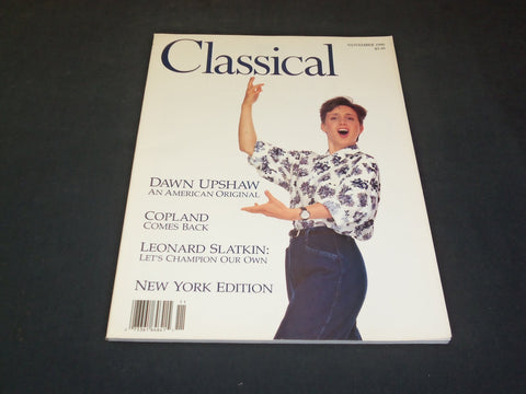 1990 NOVEMBER CLASSICAL MAGAZINE - DAWN UPSHAW - SP 7281