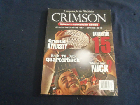 2013 CRIMSON MAGAZINE - NATIONAL CHAMPIONSHIP - UNIVERSITY OF ALABAMA - SP 1221V