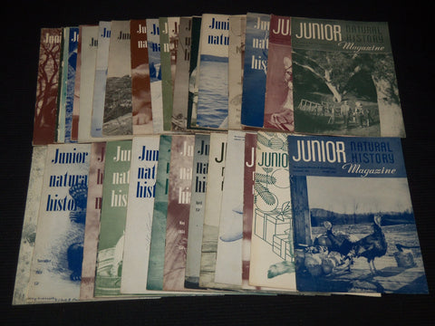 1953-1956 JUNIOR NATURAL HISTORY MAGAZINE LOT OF 35 ISSUES - O 1779C