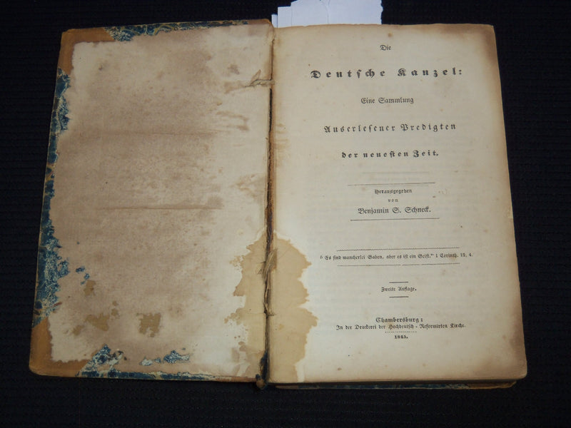 1845 DIE DEUTSCHE KANZEL GERMAN VOLUME - KD 7813