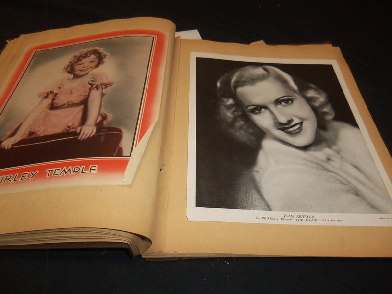 1930'S HOLLYWOOD STARS SCRAPBOOK - TEMPLE - HARLOW - 39A